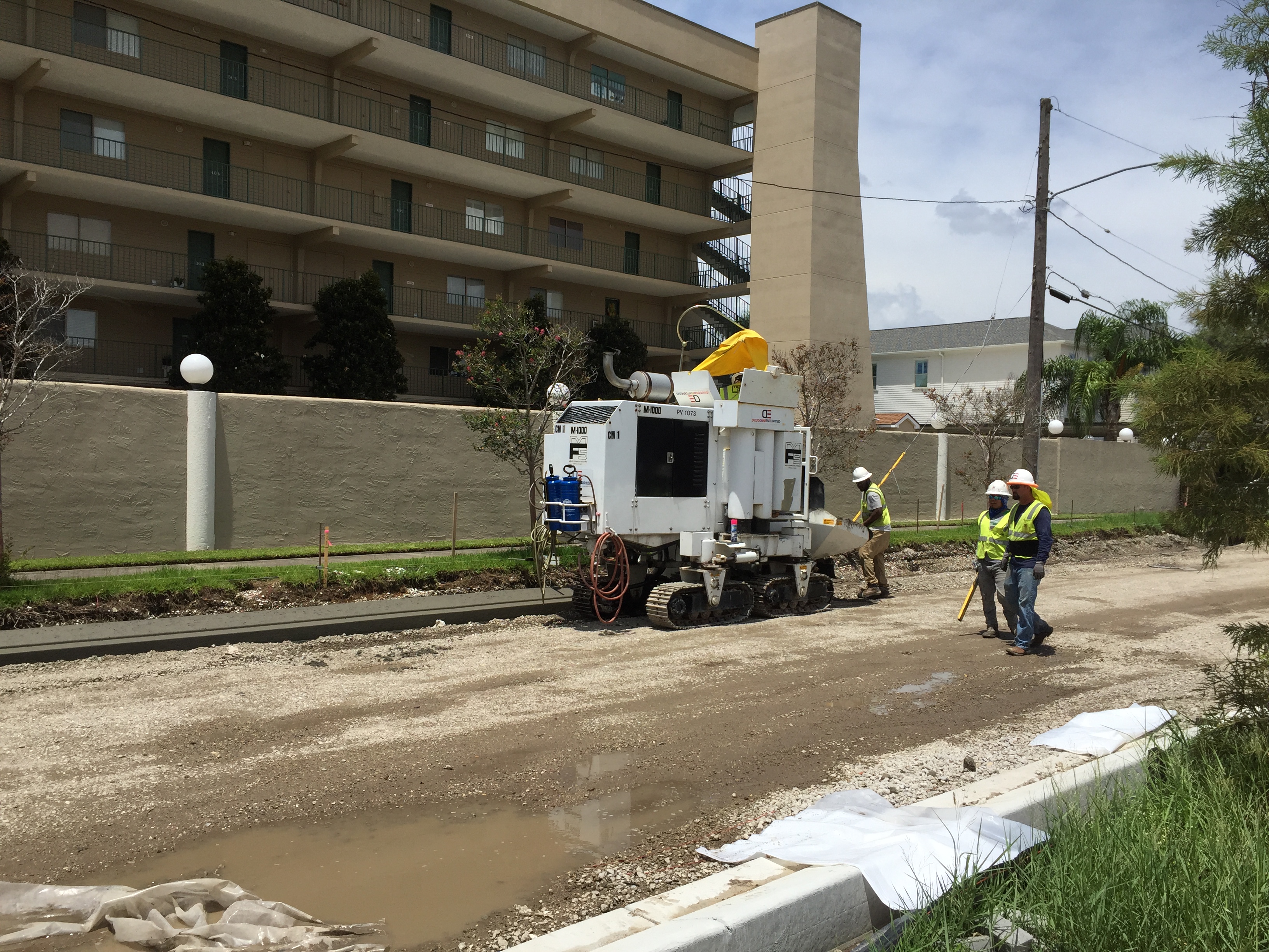 YOUTH STUDY CENTER STREETS PROJECT PAVING GOING WELL