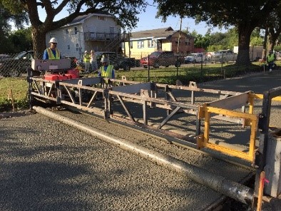SOUTH GALVEZ STREET RECONSTRUCTION PROJECT PROGRESSING ON SCHEDULE