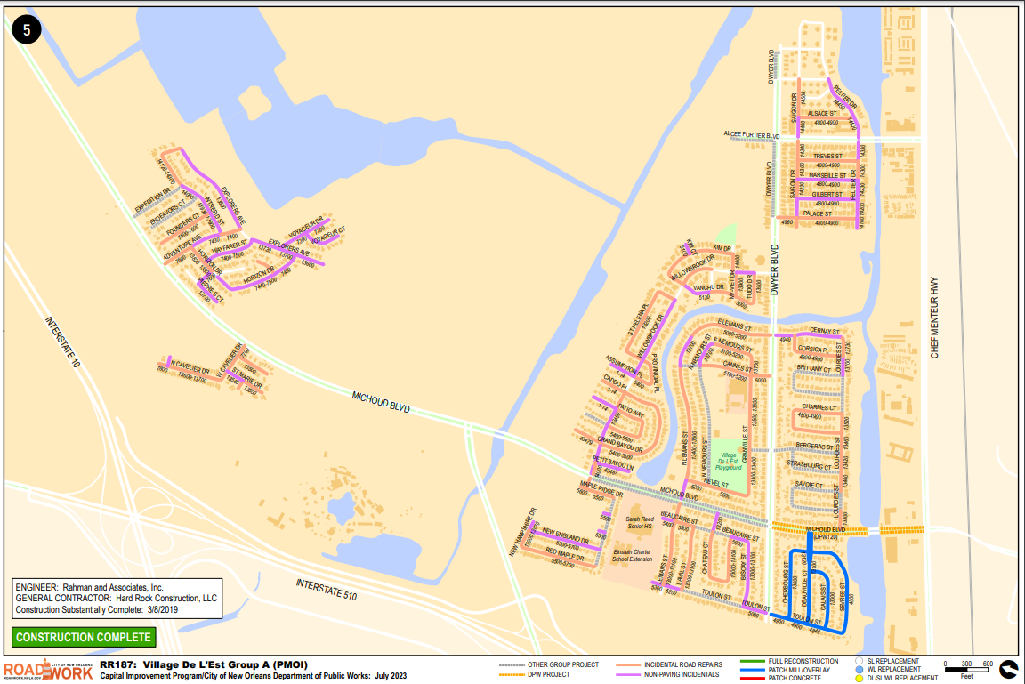 Map of Village De L