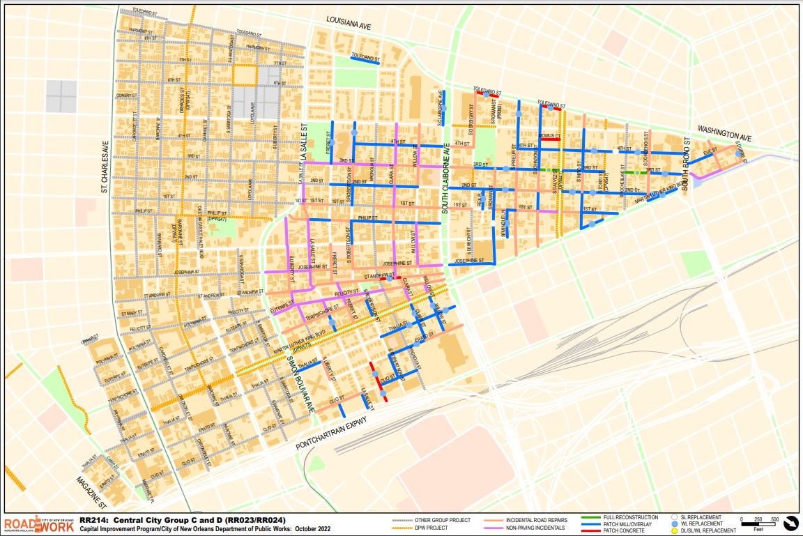 Map of Central City Group C and D