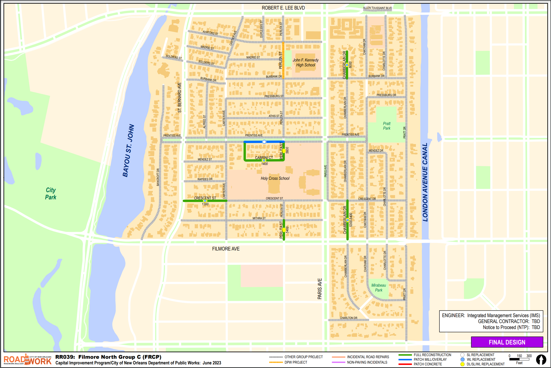 Map of Filmore North Group C