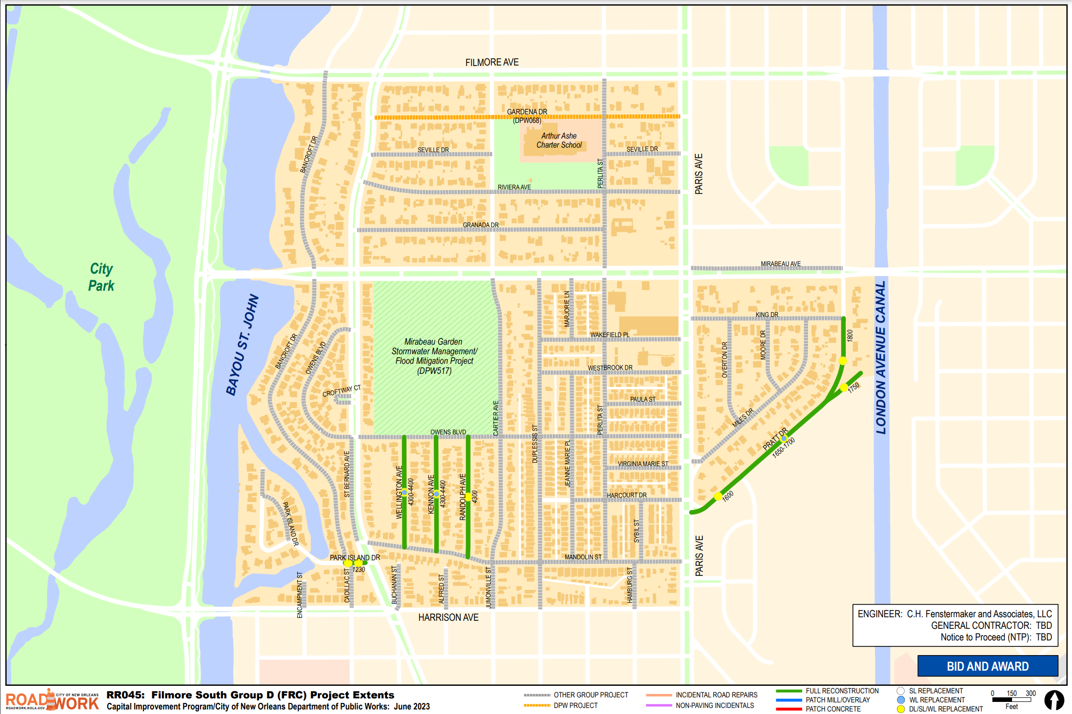 Map of Filmore South Group D