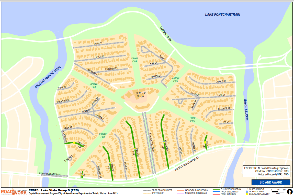 Map of Lake Vista Group D