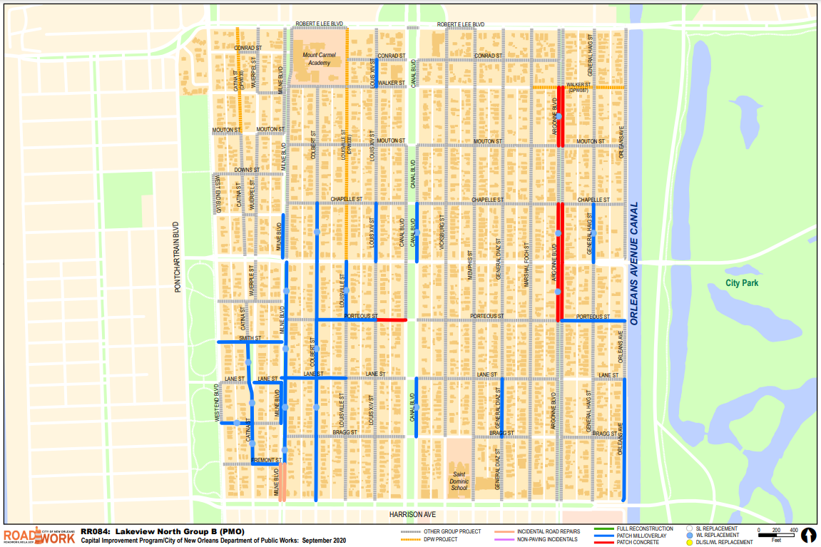 Map of Lakeview North Group B