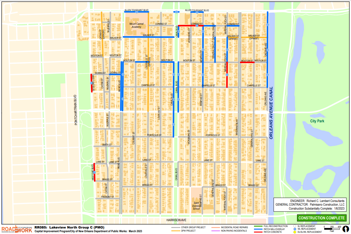 Map of Lakeview North Group C