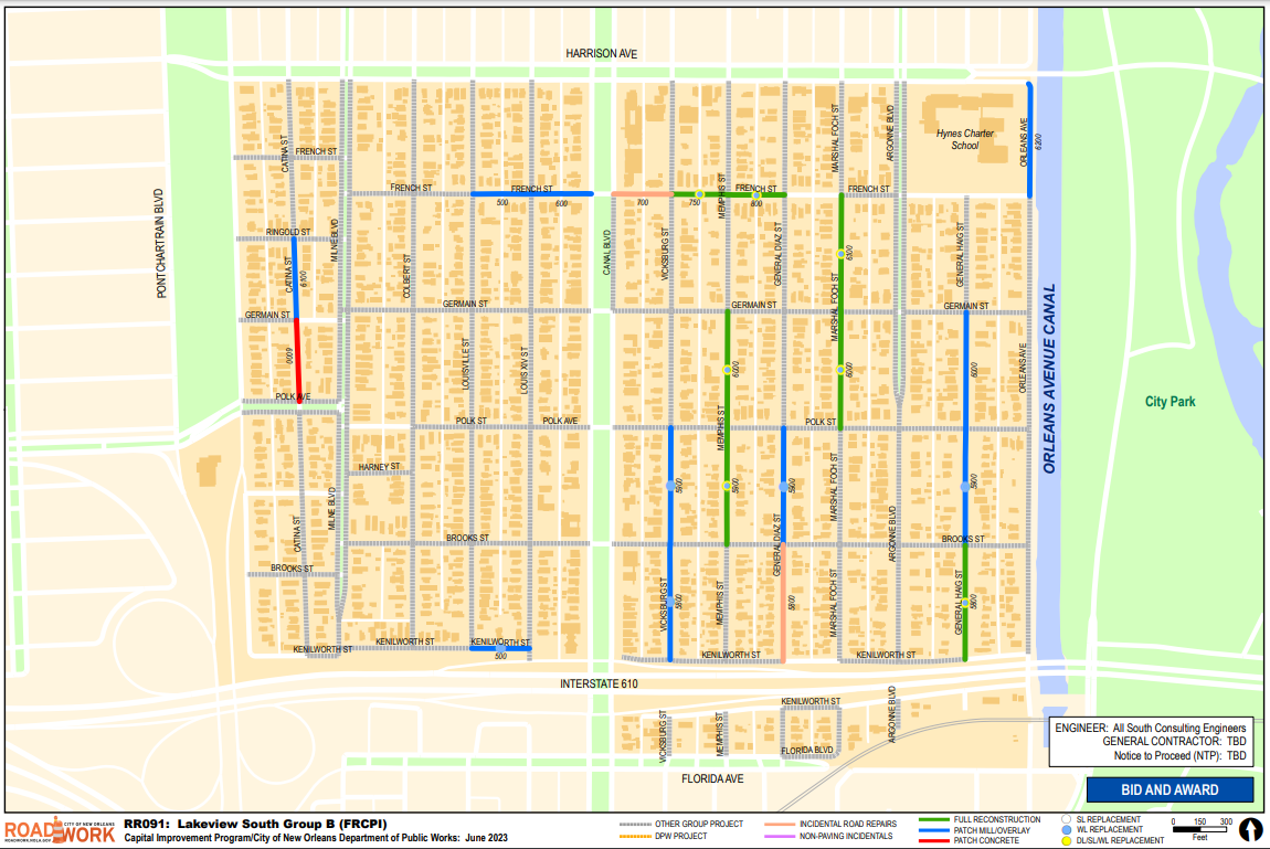 Map of Lakeview South Group B