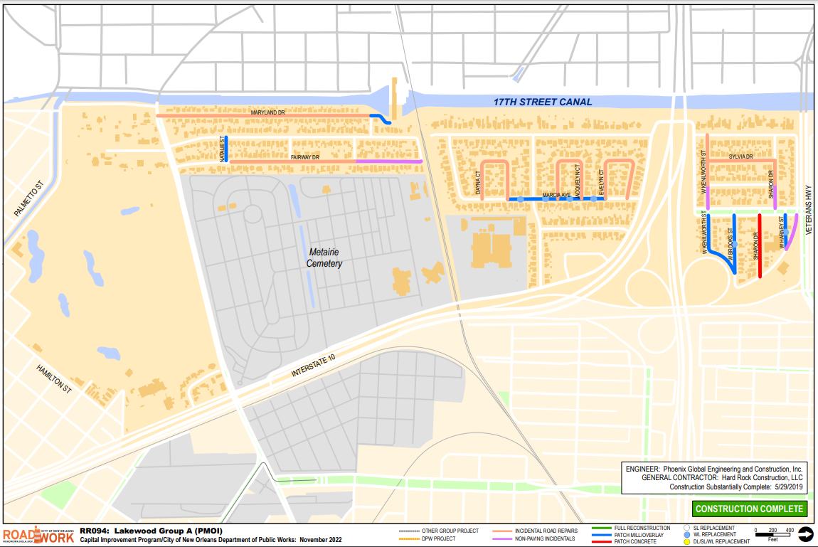 Map of Lakewood Group A