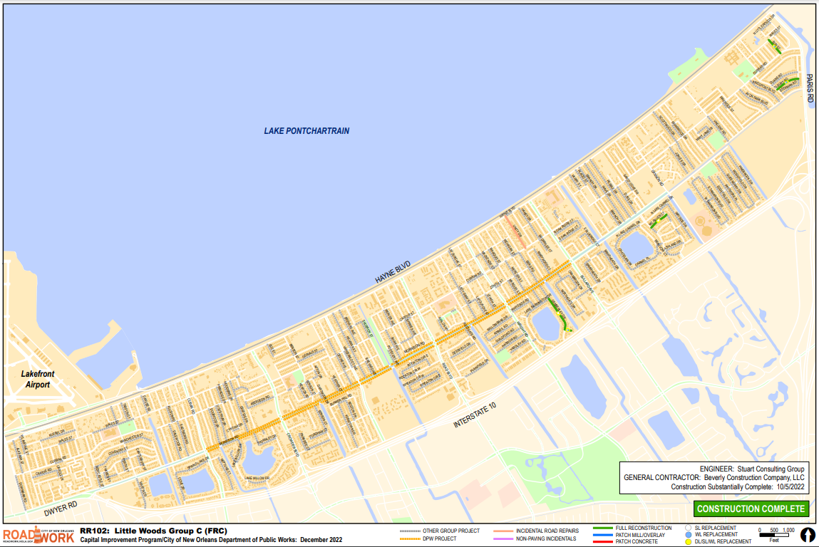 Map of Little Woods Group C