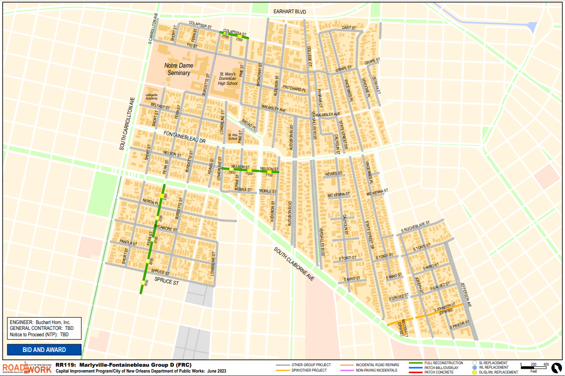 Map of Marlyville-Fontainebleau Group D