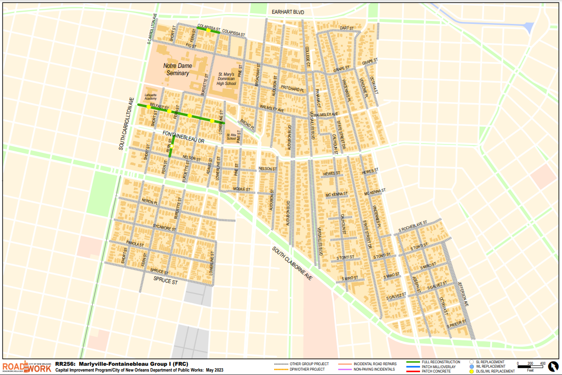 Map of Marlyville-Fontainebleau Group I