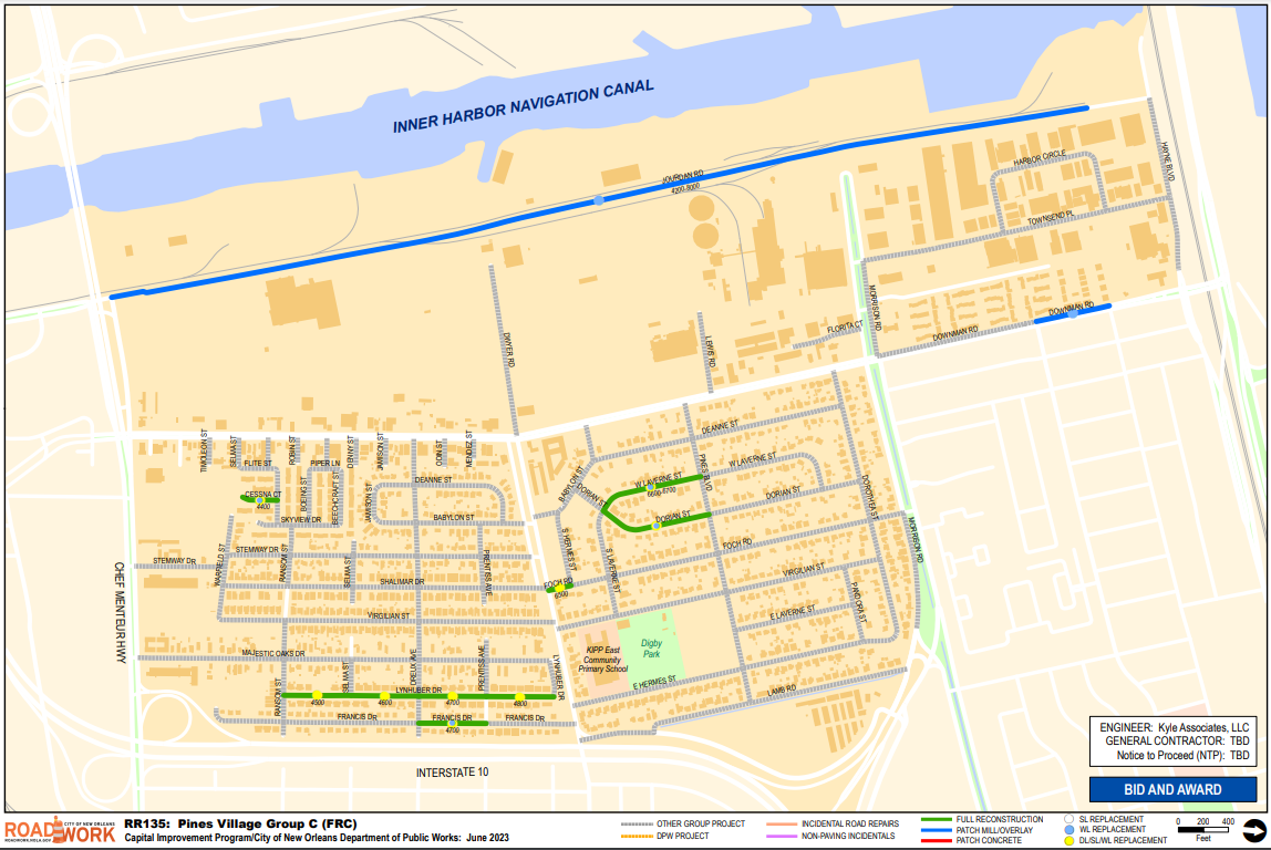 Map of Pines Village Group C