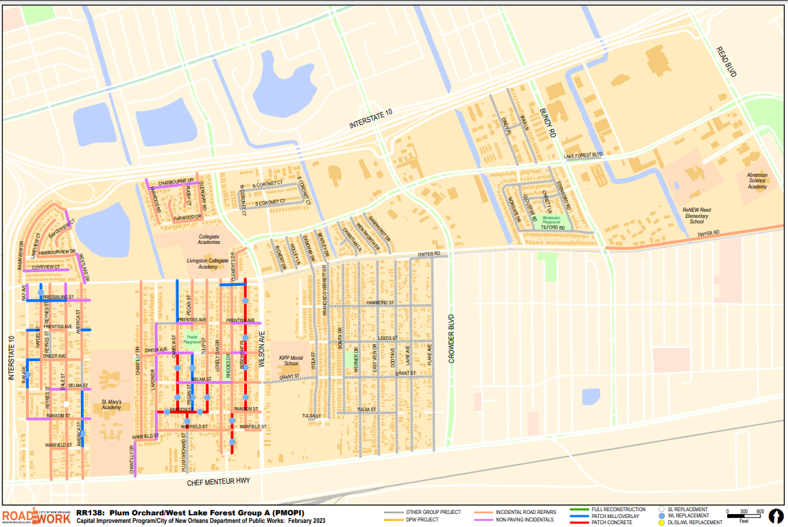 Map of Plum Orchard/West Lake Forest Group A
